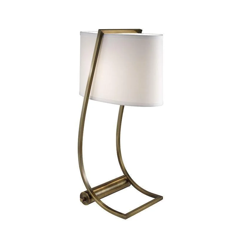 Smart Floor Lamp with Voice Control and Bluetooth ConnectivitySmart Floor Lamp with Voice Control and Bluetooth ConnectivityFeiss Lex Brass Desk Lamp With White Shade Elstead