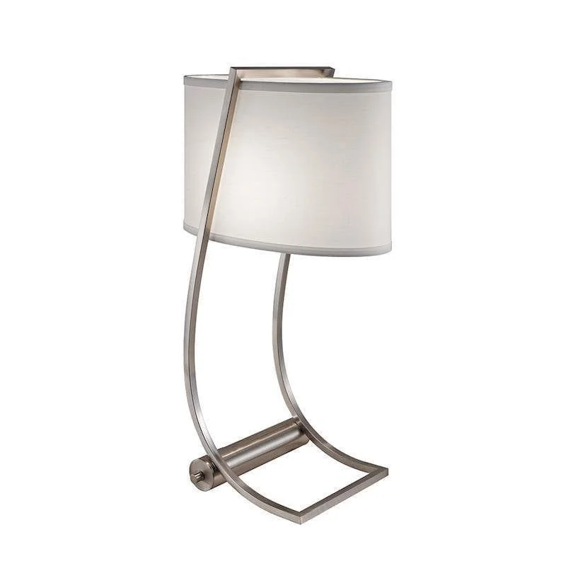  Way Switch Floor Lamp for Multiple Light Intensity Levels Way Switch Floor Lamp for Multiple Light Intensity LevelsFeiss Lex Brushed Steel Desk Lamp With White Shade