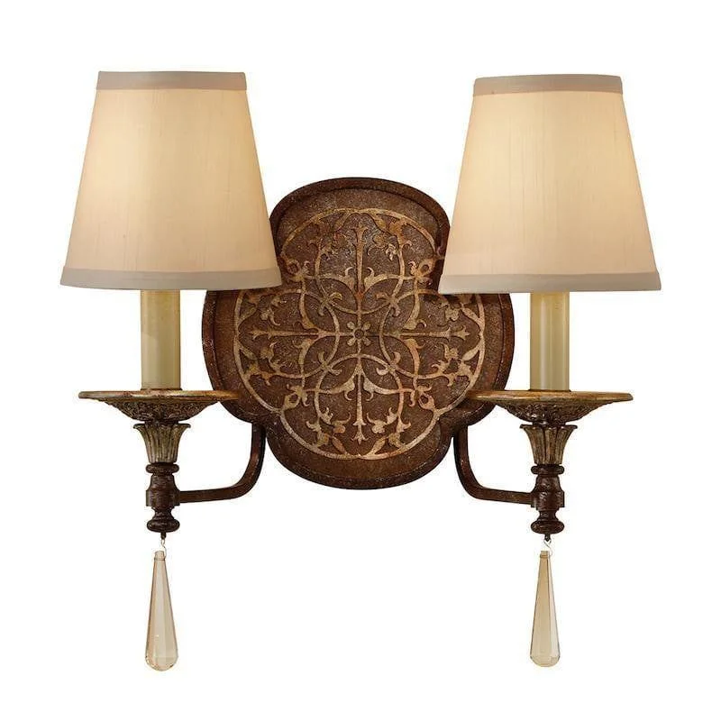 Fabric Floor Lamp with a Linen Shade for a Relaxed AestheticFabric Floor Lamp with a Linen Shade for a Relaxed AestheticFeiss Marcella 2 Light Bronze Wall Light
