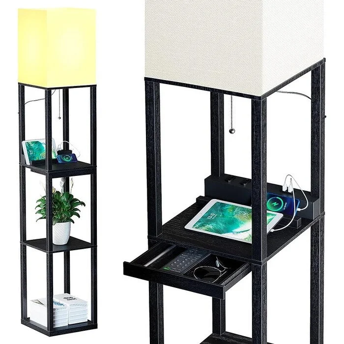 Industrial Style Floor Lamp with Exposed Bulbs for Loft ApartmentsIndustrial Style Floor Lamp with Exposed Bulbs for Loft ApartmentsFloor Lamp with 1 Drawer and 2 USB Ports And 2 Power Outlet Industrial Style Floor Lamp with Exposed Bulbs for Loft ApartmentsIndustrial Style Floor Lamp with Exposed Bulbs for Loft ApartmentsFloor Lamp with 1 Drawer and 2 USB Ports And 2 Power Outlet