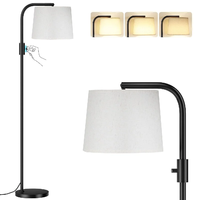 Rustic Farmhouse Style Floor Lamp for Cozy BedroomsRustic Farmhouse Style Floor Lamp for Cozy BedroomsFully Dimmable Floor Lamp - Floor Lamps 9W LED Light Bulbs, Standing Lamps for Living Room, Tall Lamp for Bedroom