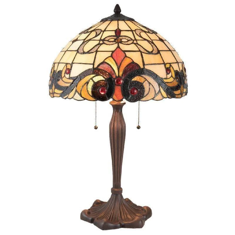 Metal Floor Lamp with a Matte Black Finish for a Sleek LookMetal Floor Lamp with a Matte Black Finish for a Sleek LookHampton Tiffany Table Lamp - Tiffany Lighting Direct