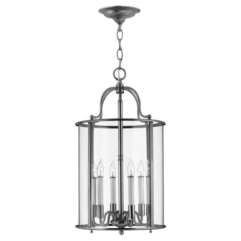 Metal Floor Lamp with a Matte Black Finish for a Sleek LookMetal Floor Lamp with a Matte Black Finish for a Sleek LookHinkley Gentry Pewter Large Ceiling Lantern - 6 Light