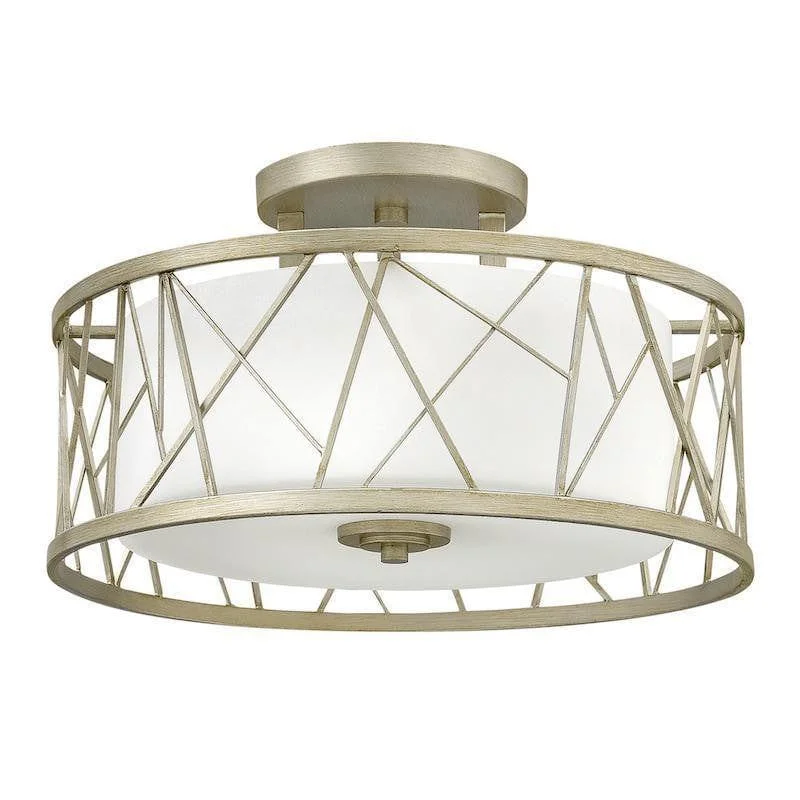 USB Charging Port Floor Lamp for Convenient Device ChargingUSB Charging Port Floor Lamp for Convenient Device ChargingHinkley Nest Silver Leaf & Crystal Semi-Flush Ceiling Light