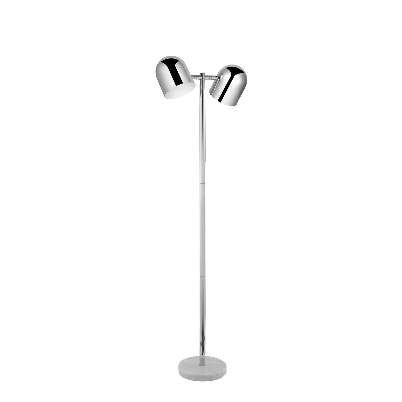 Wood Floor Lamp with Natural Grain for a Warm and Organic FeelWood Floor Lamp with Natural Grain for a Warm and Organic FeelHomeRoots 58" Chrome and White Two Light Floor Lamp With Silver Metallic Bell Shades - 18 Wood Floor Lamp with Natural Grain for a Warm and Organic FeelWood Floor Lamp with Natural Grain for a Warm and Organic FeelHomeRoots 58" Chrome and White Two Light Floor Lamp With Silver Metallic Bell Shades - 18