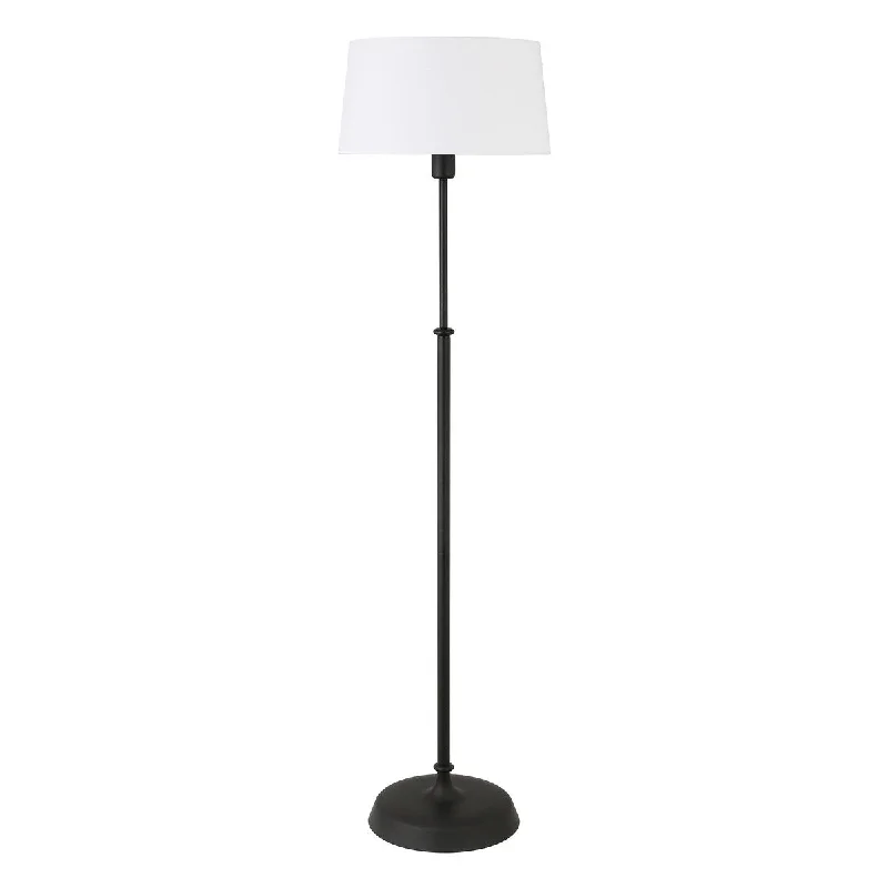 Industrial Style Floor Lamp with Exposed Bulbs for Loft ApartmentsIndustrial Style Floor Lamp with Exposed Bulbs for Loft ApartmentsHomeRoots 60" Black Traditional Shaped Floor Lamp With White Frosted Glass Drum Shade - 16