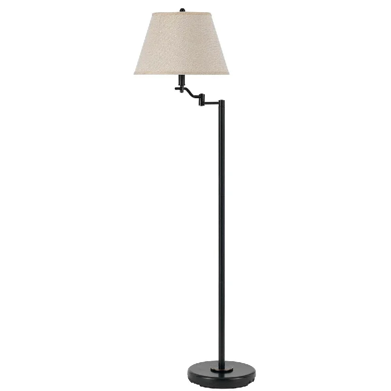 Smart Floor Lamp with Voice Control and Bluetooth ConnectivitySmart Floor Lamp with Voice Control and Bluetooth ConnectivityHomeRoots 60" Bronze Swing Arm Floor Lamp With Beige Empire Shade - 20