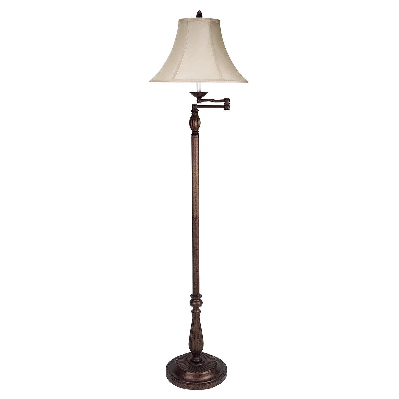 Wood Floor Lamp with Natural Grain for a Warm and Organic FeelWood Floor Lamp with Natural Grain for a Warm and Organic FeelHomeRoots 62" Rusted Swing Arm Floor Lamp With Champagne Bell Shade - 23.5 Wood Floor Lamp with Natural Grain for a Warm and Organic FeelWood Floor Lamp with Natural Grain for a Warm and Organic FeelHomeRoots 62" Rusted Swing Arm Floor Lamp With Champagne Bell Shade - 23.5