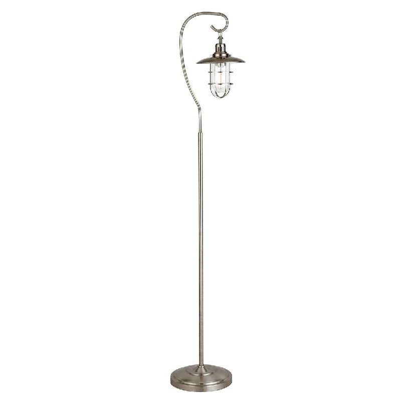 Bohemian Inspired Floor Lamp for Eclectic Home DecorBohemian Inspired Floor Lamp for Eclectic Home DecorHomeRoots 63" Nickel Arched Floor Lamp With Clear Transparent Glass Globe Shade - 13 Bohemian Inspired Floor Lamp for Eclectic Home DecorBohemian Inspired Floor Lamp for Eclectic Home DecorHomeRoots 63" Nickel Arched Floor Lamp With Clear Transparent Glass Globe Shade - 13