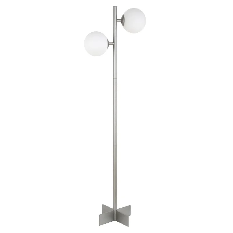 Marble Base Floor Lamp for a Touch of LuxuryMarble Base Floor Lamp for a Touch of LuxuryHomeRoots 70" Nickel Two Light Tree Floor Lamp With White Frosted Glass Globe Shade - 14 Marble Base Floor Lamp for a Touch of LuxuryMarble Base Floor Lamp for a Touch of LuxuryHomeRoots 70" Nickel Two Light Tree Floor Lamp With White Frosted Glass Globe Shade - 14