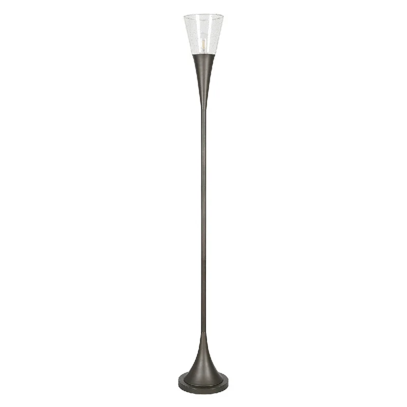 Bohemian Inspired Floor Lamp for Eclectic Home DecorBohemian Inspired Floor Lamp for Eclectic Home DecorHomeRoots 71" Steel Torchiere Floor Lamp With Clear Seeded Glass Cone Shade - 10 Bohemian Inspired Floor Lamp for Eclectic Home DecorBohemian Inspired Floor Lamp for Eclectic Home DecorHomeRoots 71" Steel Torchiere Floor Lamp With Clear Seeded Glass Cone Shade - 10