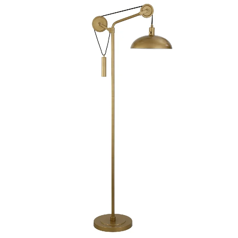 Fabric Floor Lamp with a Linen Shade for a Relaxed AestheticFabric Floor Lamp with a Linen Shade for a Relaxed AestheticHomeRoots 72" Brass Reading Floor Lamp With Brass Dome Shade - 25 Fabric Floor Lamp with a Linen Shade for a Relaxed AestheticFabric Floor Lamp with a Linen Shade for a Relaxed AestheticHomeRoots 72" Brass Reading Floor Lamp With Brass Dome Shade - 25
