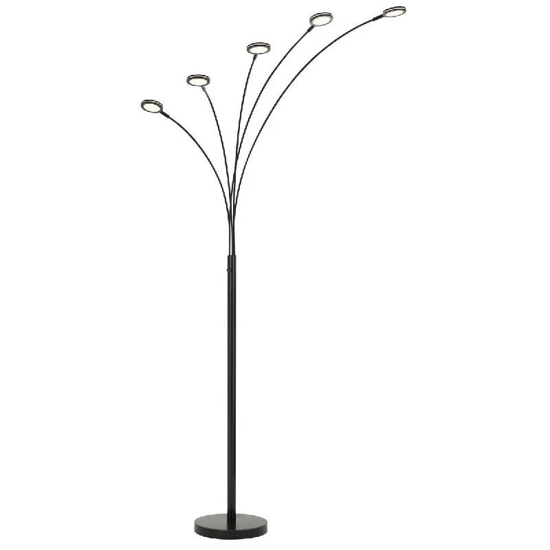 Metal Floor Lamp with a Matte Black Finish for a Sleek LookMetal Floor Lamp with a Matte Black Finish for a Sleek LookHomeRoots 72" Bronze Five Light Led Arc Floor Lamp - 39 Metal Floor Lamp with a Matte Black Finish for a Sleek LookMetal Floor Lamp with a Matte Black Finish for a Sleek LookHomeRoots 72" Bronze Five Light Led Arc Floor Lamp - 39