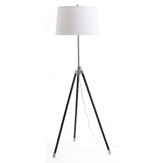 Fabric Floor Lamp with a Linen Shade for a Relaxed AestheticFabric Floor Lamp with a Linen Shade for a Relaxed AestheticHouse of Troy TR201SN One Light Floor Lamp Tripod Satin Nickel - One Size