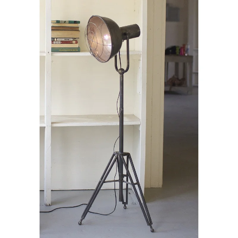 USB Charging Port Floor Lamp for Convenient Device ChargingUSB Charging Port Floor Lamp for Convenient Device ChargingKalalou Adjustable Caged Studio Lamp - Solid Brass USB Charging Port Floor Lamp for Convenient Device ChargingUSB Charging Port Floor Lamp for Convenient Device ChargingKalalou Adjustable Caged Studio Lamp - Solid Brass