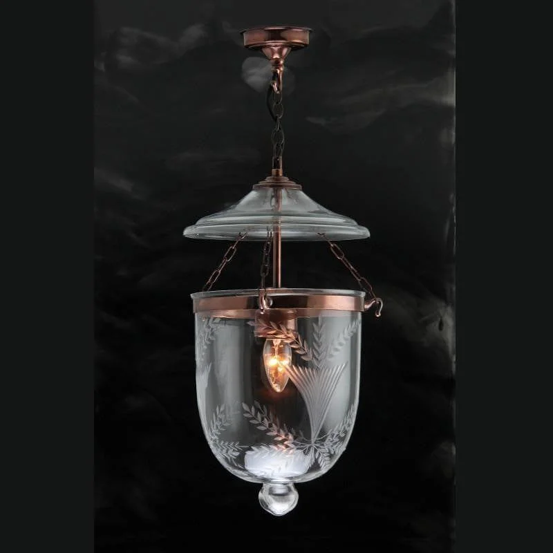 USB Charging Port Floor Lamp for Convenient Device ChargingUSB Charging Port Floor Lamp for Convenient Device ChargingFern Copper & Glass Georgian Ceiling Lantern 1 Light FERN22