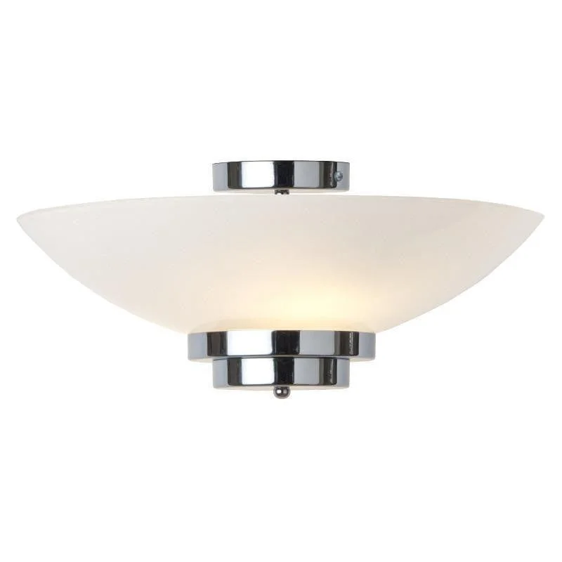 Glass Floor Lamp with Frosted Shades for Soft Diffused LightGlass Floor Lamp with Frosted Shades for Soft Diffused LightStratton Art Deco Flush Ceiling Light Stratton 23