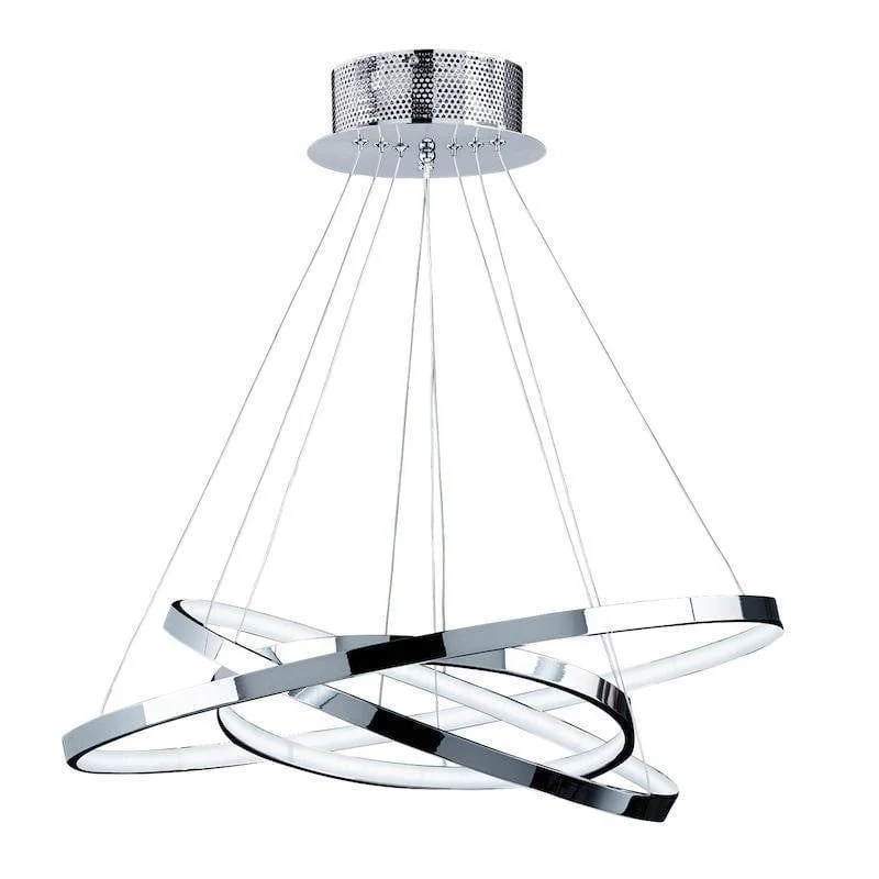 Adjustable Height Floor Lamp for Versatile Lighting NeedsAdjustable Height Floor Lamp for Versatile Lighting NeedsEndon Kline 3 Ring LED Chrome & Frosted Acrylic Ceiling Pendant