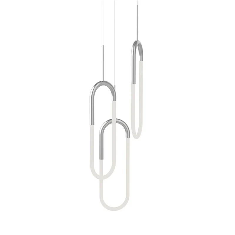 Glass Ceiling Lights with Frosted, Colored, or Etched GlassGlass Ceiling Lights with Frosted, Colored, or Etched GlassKuzco MP95103 Huron 3-lt LED Pendant