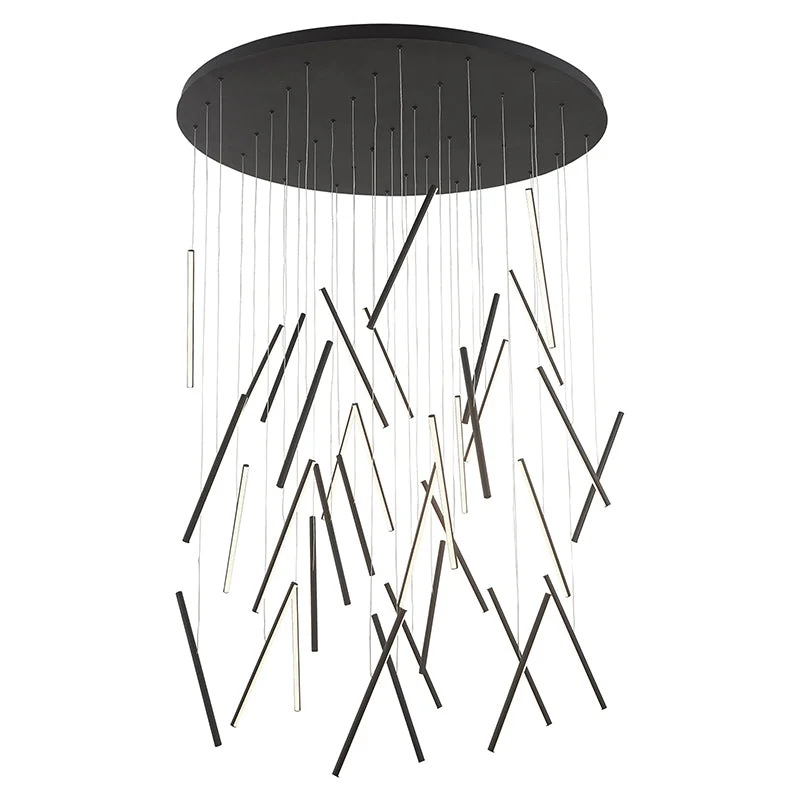 Retro Ceiling Lights Inspired by the 1950s and 1960s DesignRetro Ceiling Lights Inspired by the 1950s and 1960s DesignKuzco MP14850 Chute 50" LED Pendant
