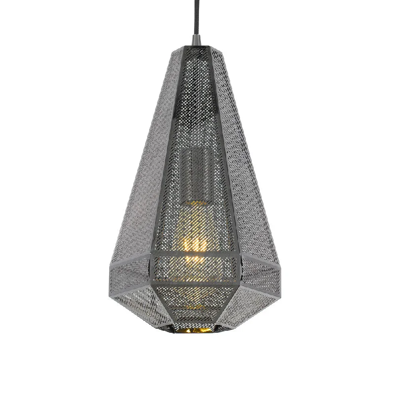 Mid - Century Modern Ceiling Lights with Simple, Sleek LinesMid - Century Modern Ceiling Lights with Simple, Sleek LinesMagnus 35 1 Light Gunmetal Large Mesh Pendant