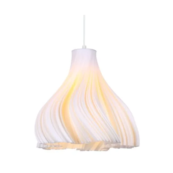 Retro Ceiling Lights Inspired by the 1950s and 1960s DesignRetro Ceiling Lights Inspired by the 1950s and 1960s DesignMarigold 3D Printed White Pendant (Recycled)