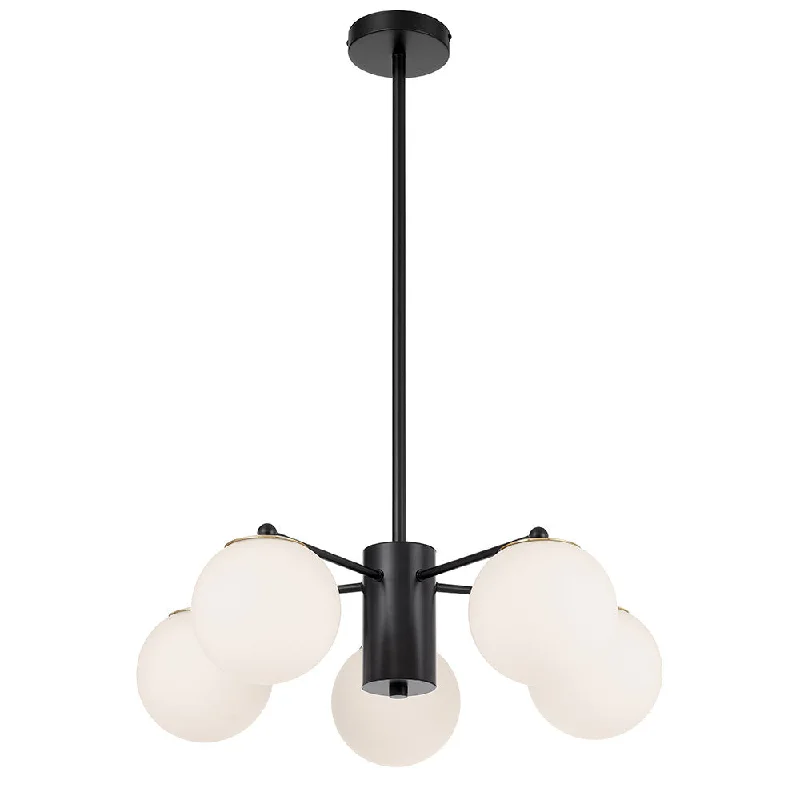 Rustic Ceiling Lights with Reclaimed Wood and Distressed FinishesRustic Ceiling Lights with Reclaimed Wood and Distressed FinishesMarsten 5 Light Black and Opal Glass Industrial Pendant