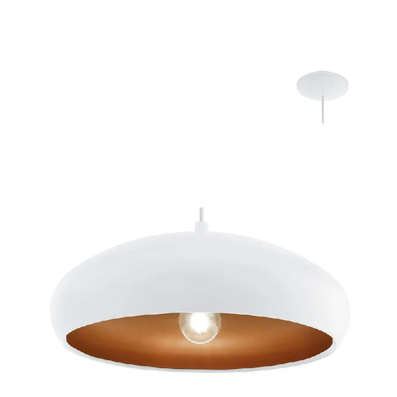 Mediterranean - Style Ceiling Lights with Terra - Cotta and Ceramic DetailsMediterranean - Style Ceiling Lights with Terra - Cotta and Ceramic DetailsMogano1 Pendant 400mm White/Copper