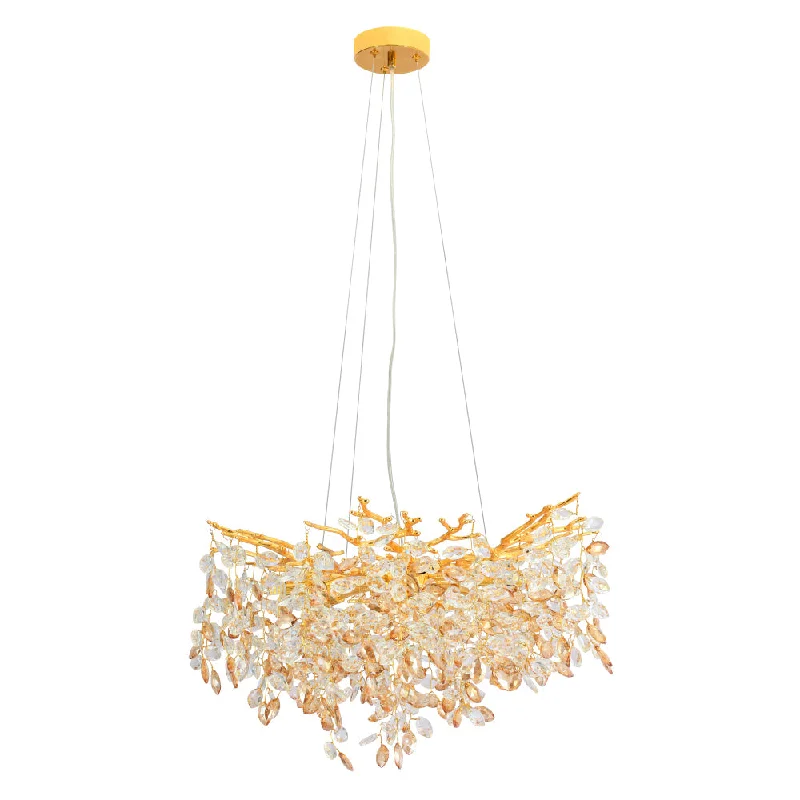 Tropical - Themed Ceiling Lights with Palm - Leaf Shapes and Rattan WrapsTropical - Themed Ceiling Lights with Palm - Leaf Shapes and Rattan WrapsMolena 8 Light Round Gold with Clear and Amber Crystal Pendant Tropical - Themed Ceiling Lights with Palm - Leaf Shapes and Rattan WrapsTropical - Themed Ceiling Lights with Palm - Leaf Shapes and Rattan WrapsMolena 8 Light Round Gold with Clear and Amber Crystal Pendant