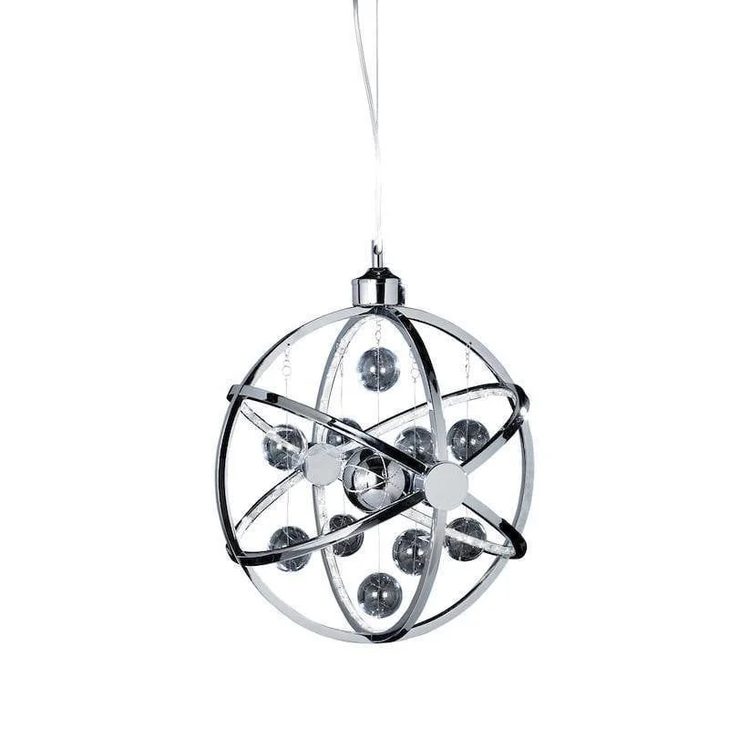 Modern Minimalist Floor Lamp for Contemporary Living RoomsModern Minimalist Floor Lamp for Contemporary Living RoomsMuni Chrome & Clear Glass Pendant 39cm Ceiling Light