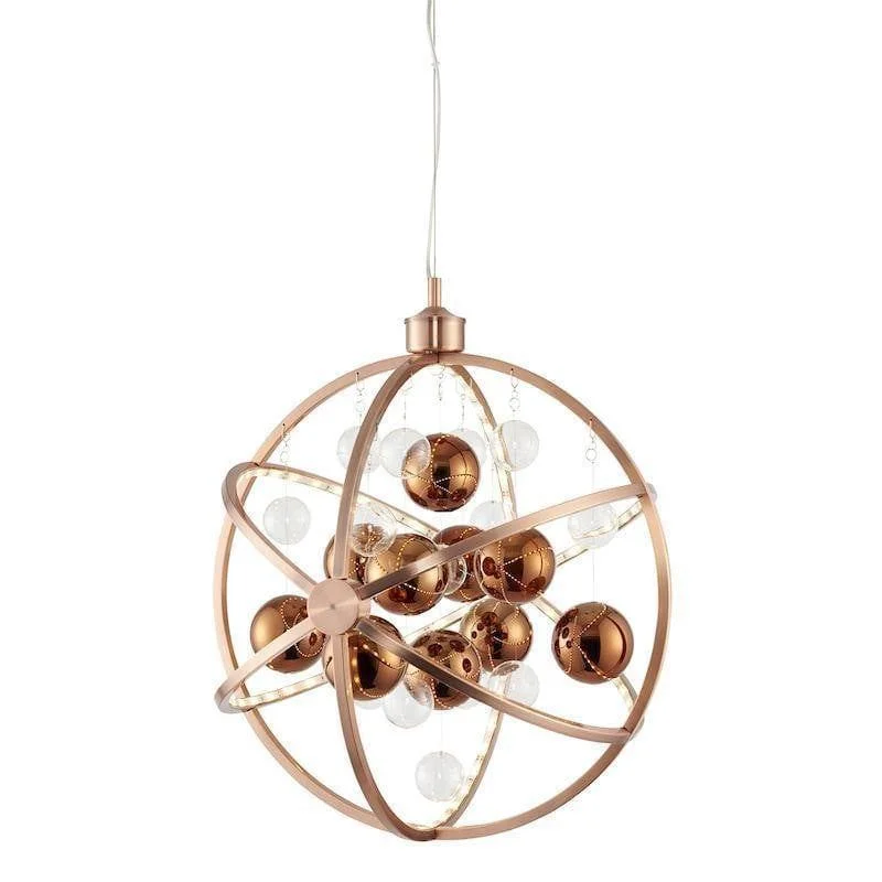 Smart Floor Lamp with Voice Control and Bluetooth ConnectivitySmart Floor Lamp with Voice Control and Bluetooth ConnectivityEndon Muni Copper & Clear Glass Pendant Ceiling Light