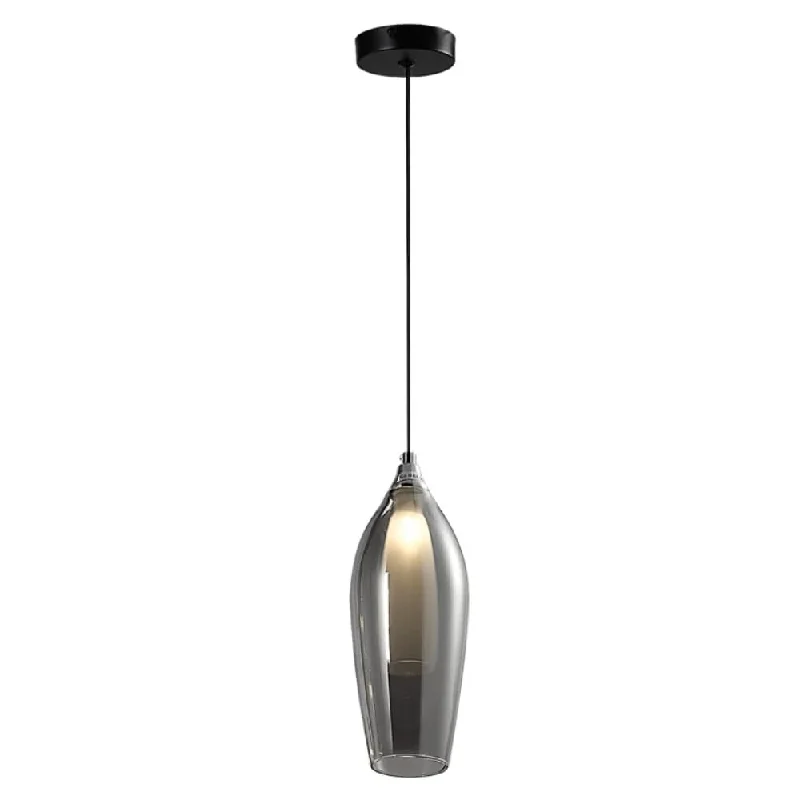 Bohemian Ceiling Lights with Beads, Tassels, and Colorful GlassBohemian Ceiling Lights with Beads, Tassels, and Colorful GlassNelo Black Smoke Pendant Light