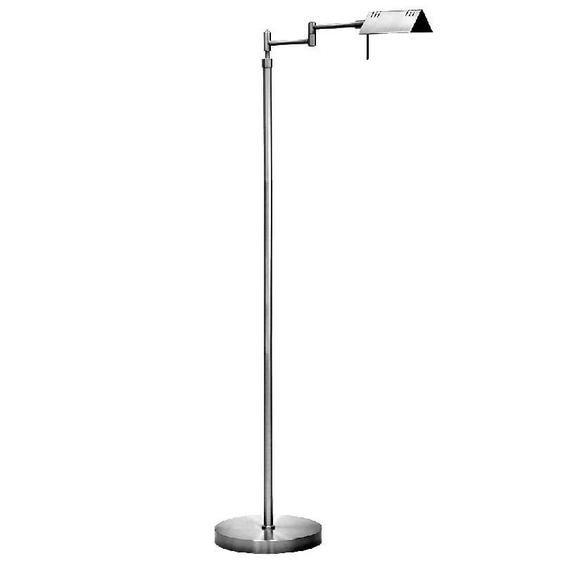 Modern Minimalist Floor Lamp for Contemporary Living RoomsModern Minimalist Floor Lamp for Contemporary Living RoomsO'Bright Dimmable LED Pharmacy Floor Lamp, 12W LED, Full Range Dimming, 360 Degree Swing Arms, Adjustable Heights - Silver