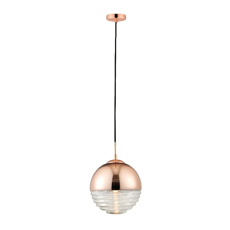Adjustable Height Floor Lamp for Versatile Lighting NeedsAdjustable Height Floor Lamp for Versatile Lighting NeedsEndon Paloma 1 Light Ceiling Pendant - Copper & Ribbed Glass