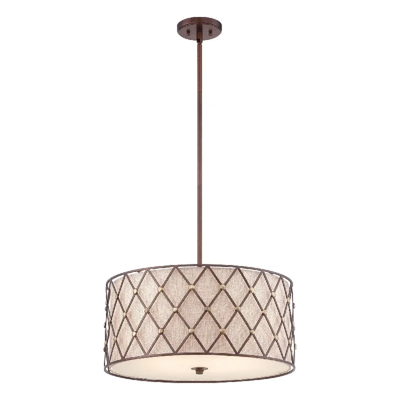  Way Switch Floor Lamp for Multiple Light Intensity Levels Way Switch Floor Lamp for Multiple Light Intensity LevelsQuoizel Brown Lattice Large Pendant Ceiling Light