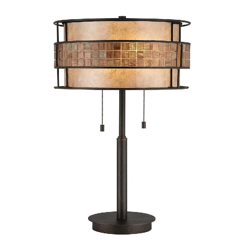 Wood Floor Lamp with Natural Grain for a Warm and Organic FeelWood Floor Lamp with Natural Grain for a Warm and Organic FeelQuoizel Laguna Renaissance Copper/Mosaic Table Lamp
