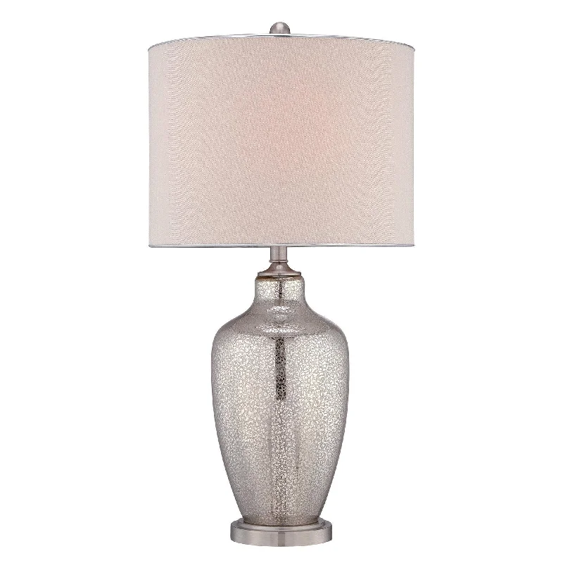 Dimmable Floor Lamp for Adjustable Lighting AmbianceDimmable Floor Lamp for Adjustable Lighting AmbianceQuoizel Nicolls Mercury Glass Table Lamp With Beige Shade