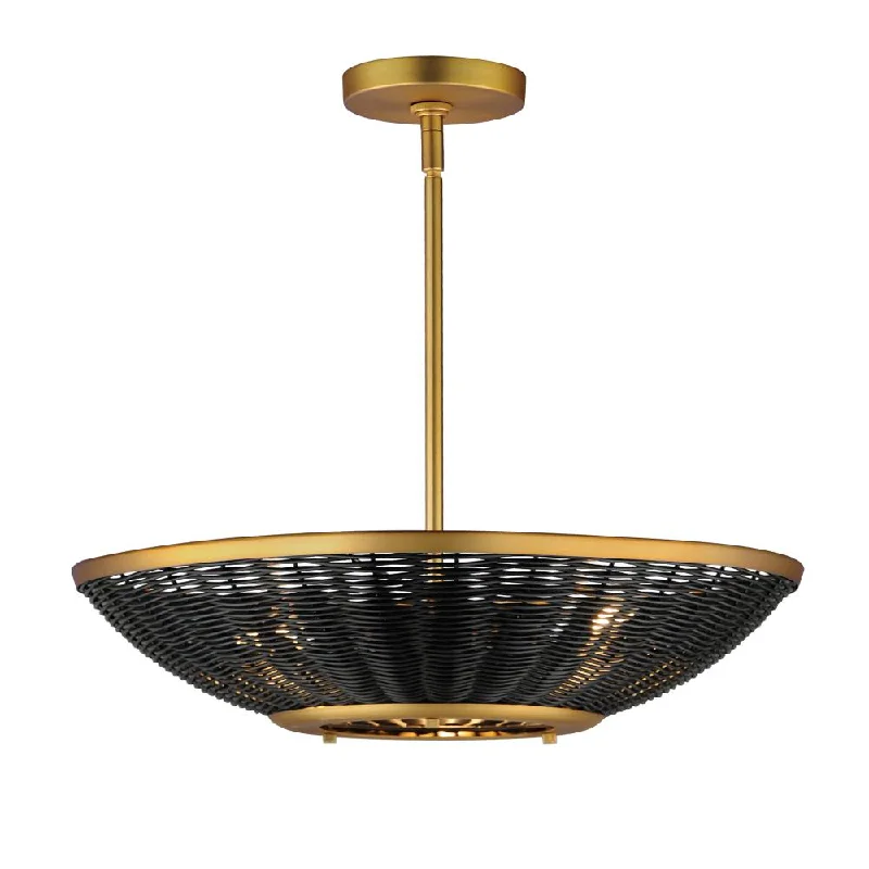 Industrial Style Ceiling Lights with Exposed Bulbs and Metal CagesIndustrial Style Ceiling Lights with Exposed Bulbs and Metal CagesRattan-Pendant System