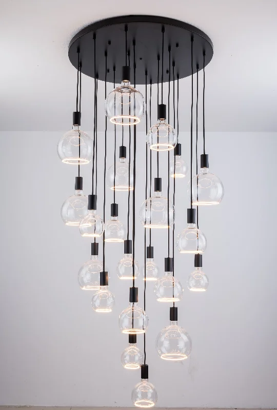 Japanese - Inspired Ceiling Lights with Shoji - Screen - like DiffusersJapanese - Inspired Ceiling Lights with Shoji - Screen - like DiffusersRoma 21lt Spiral Pendant - 2 COLOURS