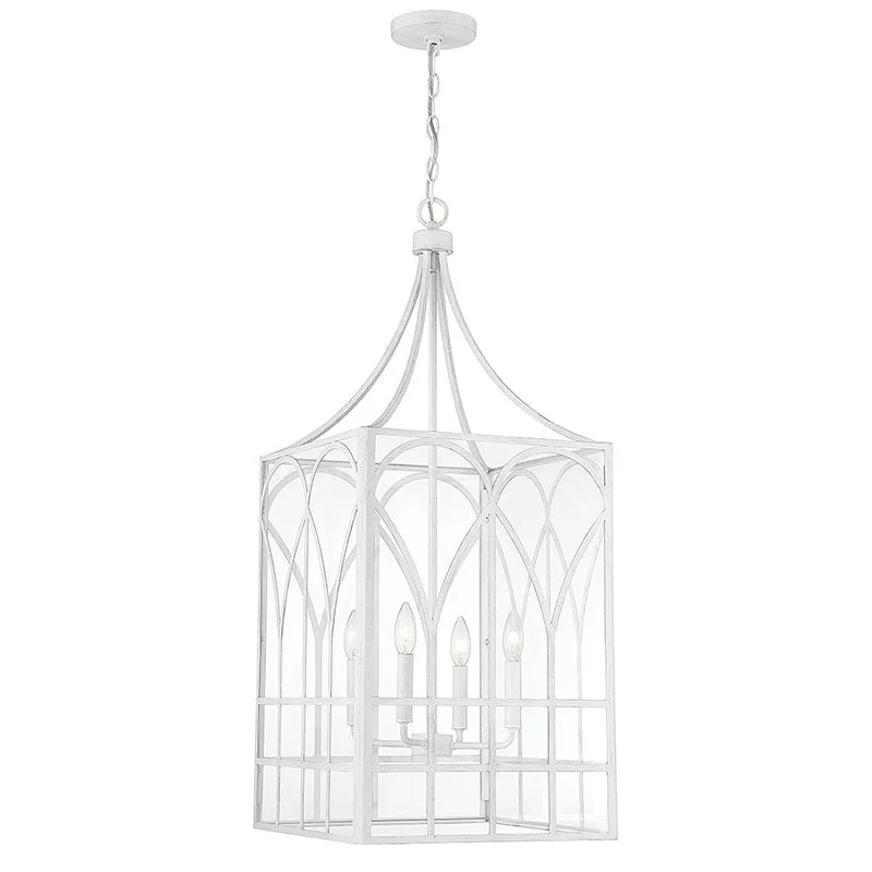 Indian - Themed Ceiling Lights with Intricate Filigree and Mirror WorkIndian - Themed Ceiling Lights with Intricate Filigree and Mirror WorkSavoy House M30012 4-lt 16" Pendant