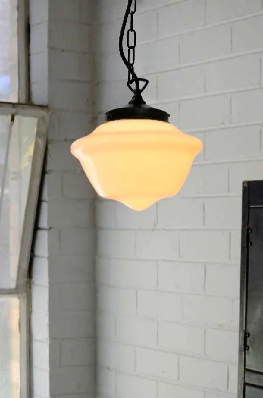 Metal Ceiling Lights in Brass, Copper, Stainless Steel, and IronMetal Ceiling Lights in Brass, Copper, Stainless Steel, and IronSchoolhouse Pendant Light - Chelsea