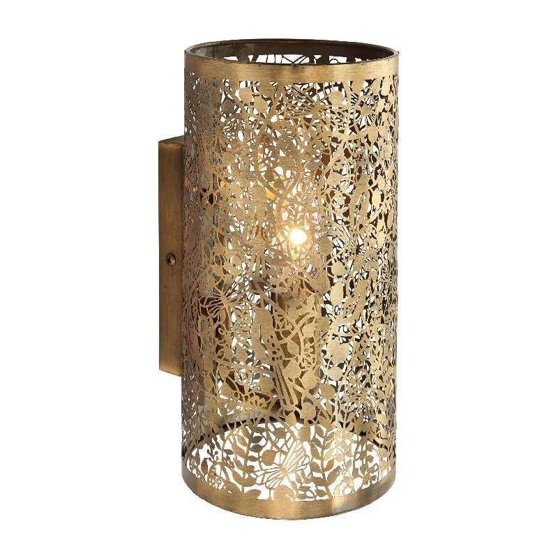 Smart Floor Lamp with Voice Control and Bluetooth ConnectivitySmart Floor Lamp with Voice Control and Bluetooth ConnectivityEndon Secret Garden Antique Brass Wall Light