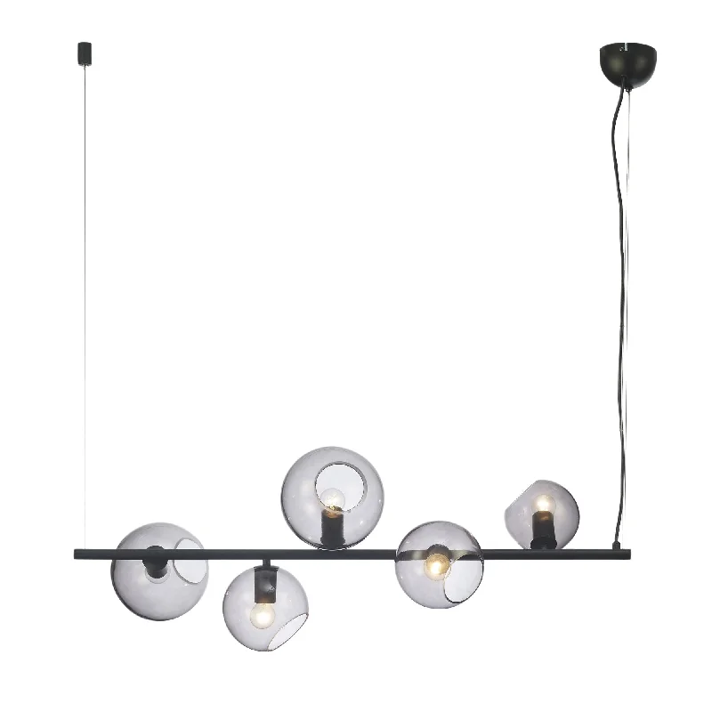 Moroccan Ceiling Lights with Colorful Stained Glass and Geometric CarvingsMoroccan Ceiling Lights with Colorful Stained Glass and Geometric CarvingsSinus 5 Light Pendant Black & Smoked Glass - SL64413/5BK Moroccan Ceiling Lights with Colorful Stained Glass and Geometric CarvingsMoroccan Ceiling Lights with Colorful Stained Glass and Geometric CarvingsSinus 5 Light Pendant Black & Smoked Glass - SL64413/5BK
