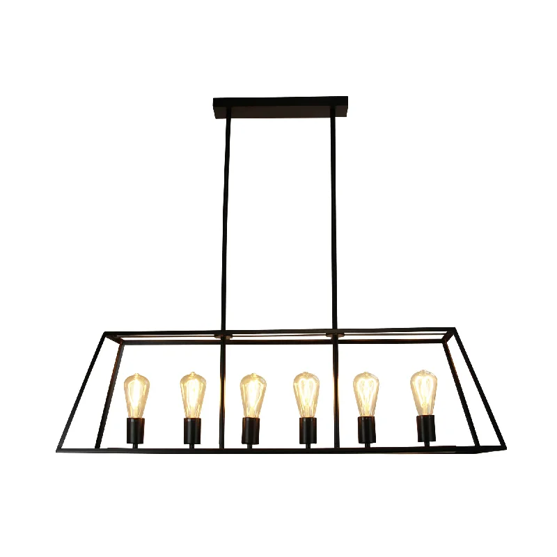 Contemporary Ceiling Lights with Unique, Abstract ShapesContemporary Ceiling Lights with Unique, Abstract ShapesSouthport 6 Light Pendant Black - SL66906BK