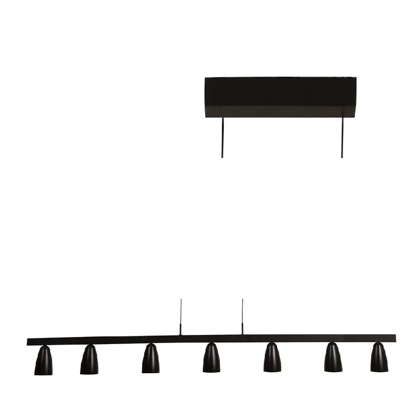 Gothic Ceiling Lights with Dark Metalwork and Pointed ArchesGothic Ceiling Lights with Dark Metalwork and Pointed ArchesTenso 7 Light LED Pendant 1200mm Black/Gold