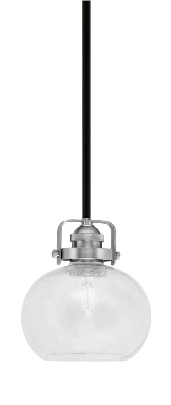 Tropical - Themed Ceiling Lights with Palm - Leaf Shapes and Rattan WrapsTropical - Themed Ceiling Lights with Palm - Leaf Shapes and Rattan WrapsToltec Easton 1941-MBBN-202 Pendant Light - Matte Black & Brushed Nickel
