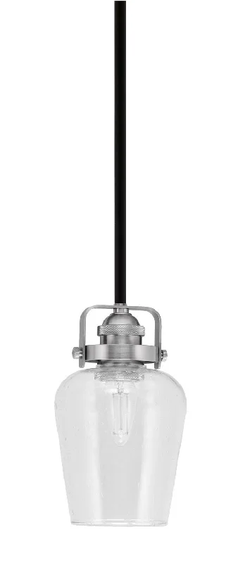 Rustic Ceiling Lights with Reclaimed Wood and Distressed FinishesRustic Ceiling Lights with Reclaimed Wood and Distressed FinishesToltec Easton 1941-MBBN-210 Pendant Light - Matte Black & Brushed Nickel