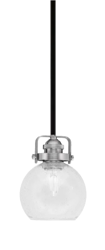 Tropical - Themed Ceiling Lights with Palm - Leaf Shapes and Rattan WrapsTropical - Themed Ceiling Lights with Palm - Leaf Shapes and Rattan WrapsToltec Easton 1941-MBBN-4100 Pendant Light - Matte Black & Brushed Nickel