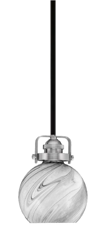 African - Inspired Ceiling Lights with Tribal Patterns and Natural MaterialsAfrican - Inspired Ceiling Lights with Tribal Patterns and Natural MaterialsToltec Easton 1941-MBBN-4109 Pendant Light - Matte Black & Brushed Nickel