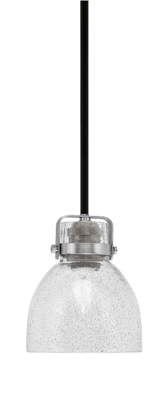 Moroccan Ceiling Lights with Colorful Stained Glass and Geometric CarvingsMoroccan Ceiling Lights with Colorful Stained Glass and Geometric CarvingsToltec Easton 1941-MBBN-4119 Pendant Light - Matte Black & Brushed Nickel